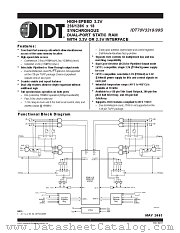 IDT70V3319 datasheet pdf IDT