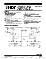 IDT70V3379 datasheet pdf IDT