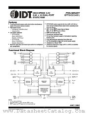 IDT70V34 datasheet pdf IDT