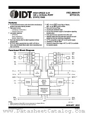 IDT70V37 datasheet pdf IDT
