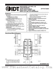 IDT70V7589 datasheet pdf IDT