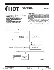 IDT71024 datasheet pdf IDT