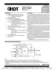 IDT71P72804 datasheet pdf IDT