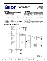 IDT71T016 datasheet pdf IDT