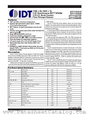 IDT71V2557 datasheet pdf IDT