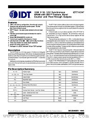 IDT71V547 datasheet pdf IDT