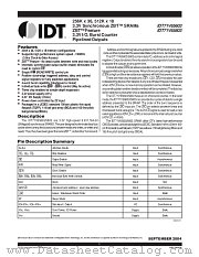 IDT71V65603 datasheet pdf IDT
