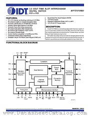 IDT72V70800 datasheet pdf IDT