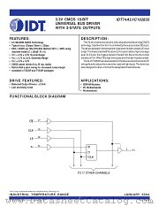 IDT74ALVC162835 datasheet pdf IDT