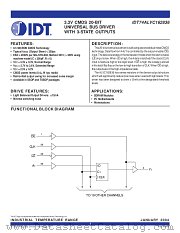 IDT74ALVC162836 datasheet pdf IDT