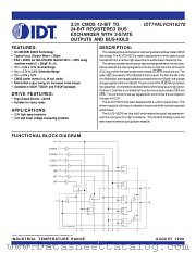 IDT74ALVCH16270 datasheet pdf IDT