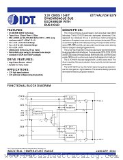 IDT74ALVCH16276 datasheet pdf IDT