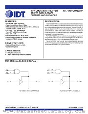 IDT74ALVCH162827 datasheet pdf IDT