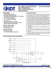 IDT74ALVCH16601 datasheet pdf IDT