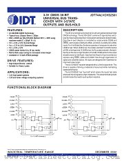 IDT74ALVCH32501 datasheet pdf IDT
