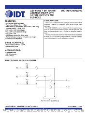 IDT74ALVCHS162830 datasheet pdf IDT