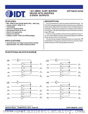 IDT74AUC16240 datasheet pdf IDT