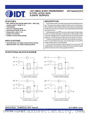 IDT74AUC32373 datasheet pdf IDT