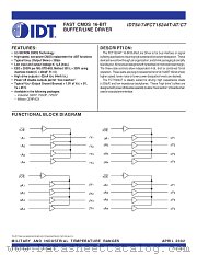 IDT74FCT16244T datasheet pdf IDT