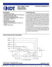 IDT74FCT162500T datasheet pdf IDT