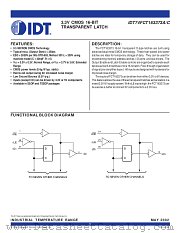 IDT74FCT163373 datasheet pdf IDT