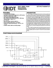 IDT74FCT16500T datasheet pdf IDT