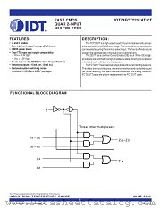IDT74FCT2257T datasheet pdf IDT