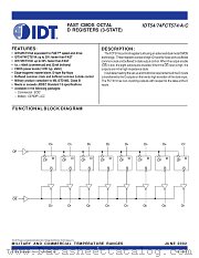 IDT74FCT574 datasheet pdf IDT