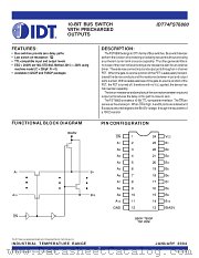IDT74FST6800 datasheet pdf IDT