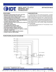 IDT74GTLP16612 datasheet pdf IDT