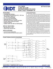 IDT74LVC138A datasheet pdf IDT