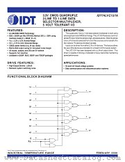 IDT74LVC157A datasheet pdf IDT