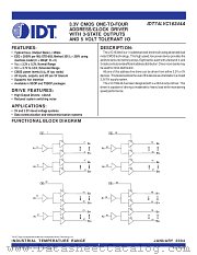 IDT74LVC16344A datasheet pdf IDT