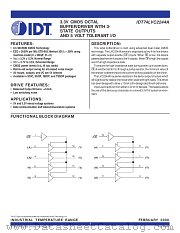 IDT74LVC2244A datasheet pdf IDT