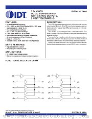 IDT74LVC244A datasheet pdf IDT
