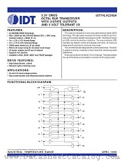 IDT74LVC245A datasheet pdf IDT