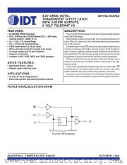 IDT74LVC373A datasheet pdf IDT