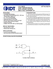 IDT74LVC827A datasheet pdf IDT