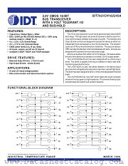 IDT74LVCH162245A datasheet pdf IDT