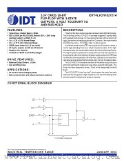 IDT74LVCH162721A datasheet pdf IDT