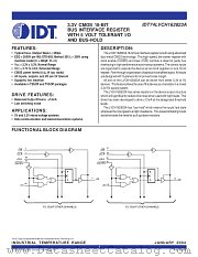 IDT74LVCH162823A datasheet pdf IDT