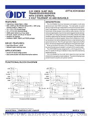 IDT74LVCH16646A datasheet pdf IDT