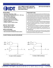 IDT74LVCH16827A datasheet pdf IDT