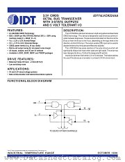 IDT74LVCR2245A datasheet pdf IDT