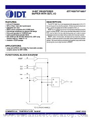 IDT74SSTVF16857 datasheet pdf IDT