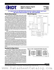 IDT75K72100 datasheet pdf IDT