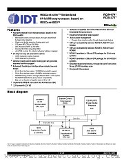 IDT79RC64475 datasheet pdf IDT