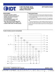 IDT74CBTLV3253 datasheet pdf IDT