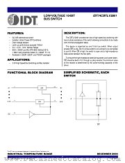 IDT74CBTLV3861 datasheet pdf IDT