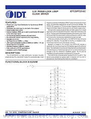 CSPF2510C datasheet pdf IDT